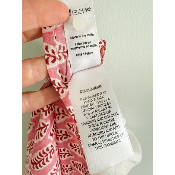 Emerson Fry | India Collection | NWT Emerson Fry Adelina Blouse in Rosey | Sz L - Picture 10 of 12